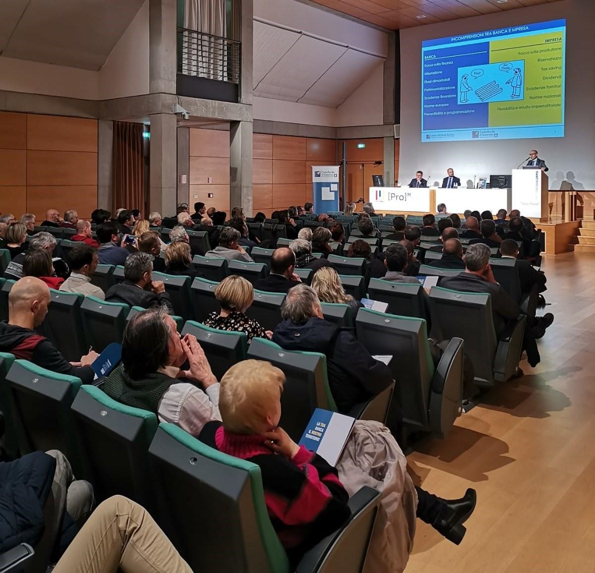 La sala Piave di Trentino Sviluppo a Rovereto ha ospitato un convegno che ha rappresentato una interessante occasione di incontro e di confronto.