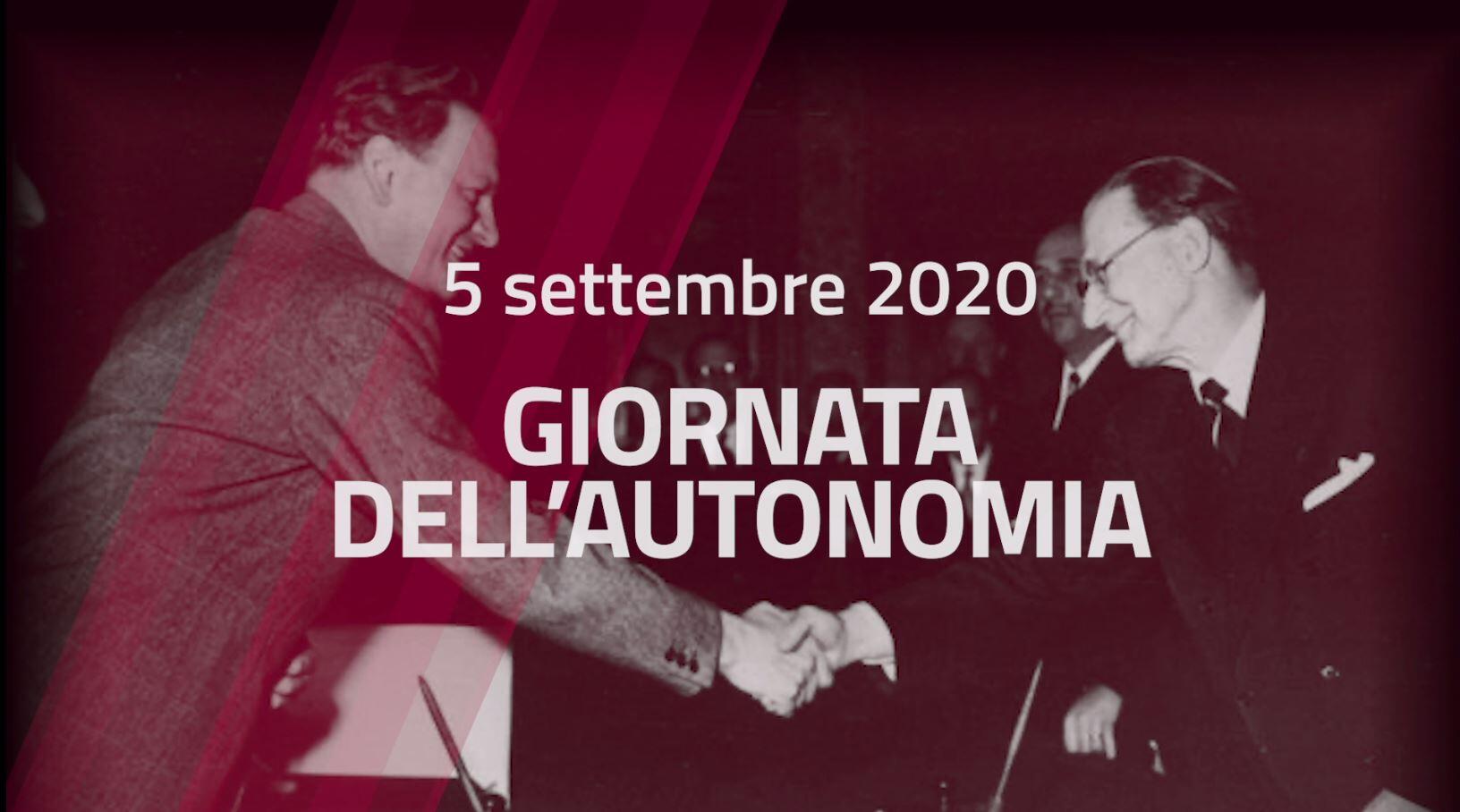 Ogni anno il 5 settembre, data in cui Alcide de Gasperi e Karl Gruber firmarono gli accordi di Parigi, il Trentino celebra la propria speciale Autonomia, unica nell'assetto costituzionale italiano e riconosciuta a livello internazionale come un buon esempio di risoluzione pacifica dei conflitti territoriali e di tutela dei diritti delle minoranze. La cerimonia ufficiale, che per ragioni legate alla pandemia Covid-19 non sarà aperta al pubblico, si terrà alle ore 11.00, in Sala Depero, presso il Palazzo della Provincia.