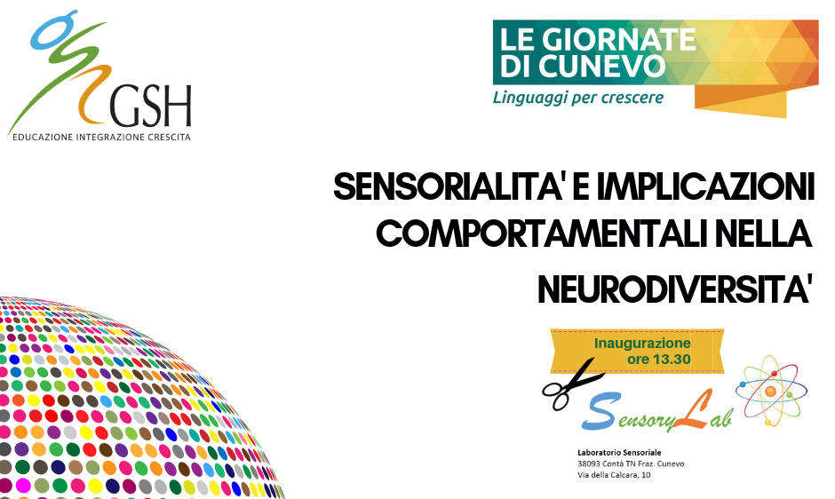 Venerdì 30 ottobre torna il seminario di approfondimento organizzata dalla cooperativa sociale Gsh, giunta quest’anno alla quinta edizione. Il tema di quest’anno è “Sensorialità e implicazioni comportamentali nella neurodiversità”