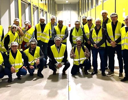 La delegazione in visita alla cooperativa Sant'Orsola