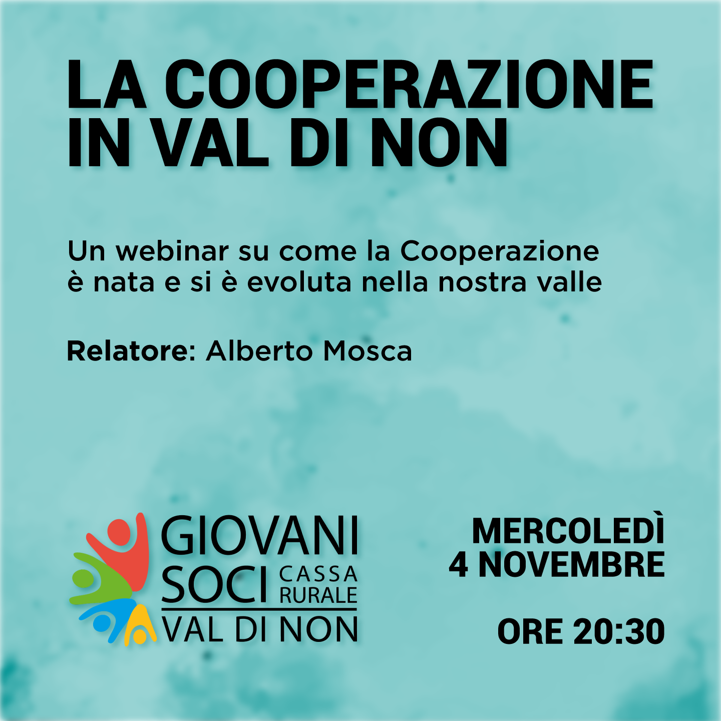 Appuntamento: mercoledì 4 novembre alle ore 20.30