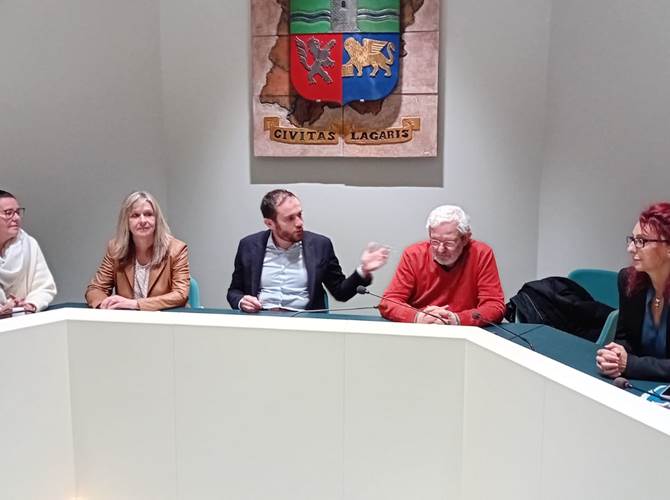 Un momento della conferenza stampa