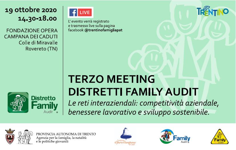 “Le reti interaziendali: competitività aziendale, benessere lavorativo e sviluppo sostenibile”, questo, in estrema sintesi, il tema focus sul quale verterà la terza edizione del meeting dei Distretti Family audit. L’evento sarà l’occasione per parlare di innovazione e futuro delle politiche di benessere familiare. Lo sviluppo sostenibile e resiliente dei processi aziendali è uno dei punti dell’Agenda Europea 2030: quale sarà il ruolo delle organizzazioni certificate Family audit? Quali saranno le linee evolutive dei Distretti Family audit? A queste e altre domande darà risposta il meeting promosso e ideato dall’Agenzia per la famiglia, natalità e politiche giovanili della Provincia autonoma di Trento.