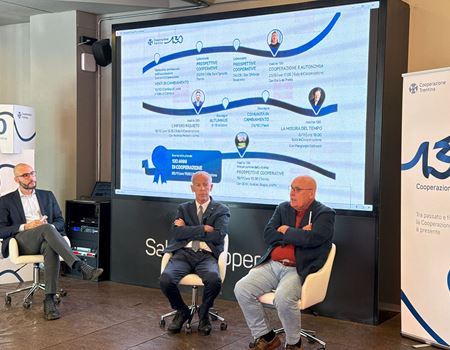 Da sinistra, Alessandro Girardi, Roberto Simoni e Italo Monfredini