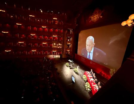 Il presidente dell'Erba durante la sua relazione