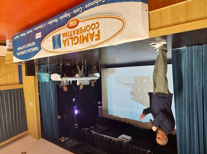 Aldo Marzari durante la sua relazione