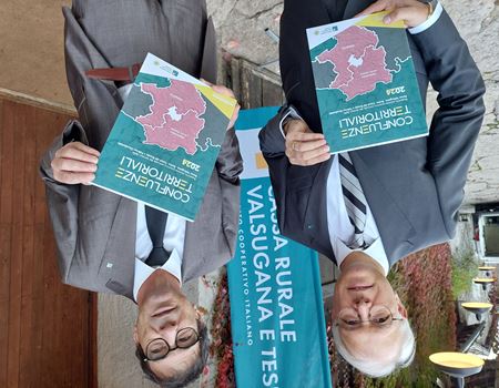 Da sinistra presidente Arnaldo Dandrea e direttore Paolo Gonzo