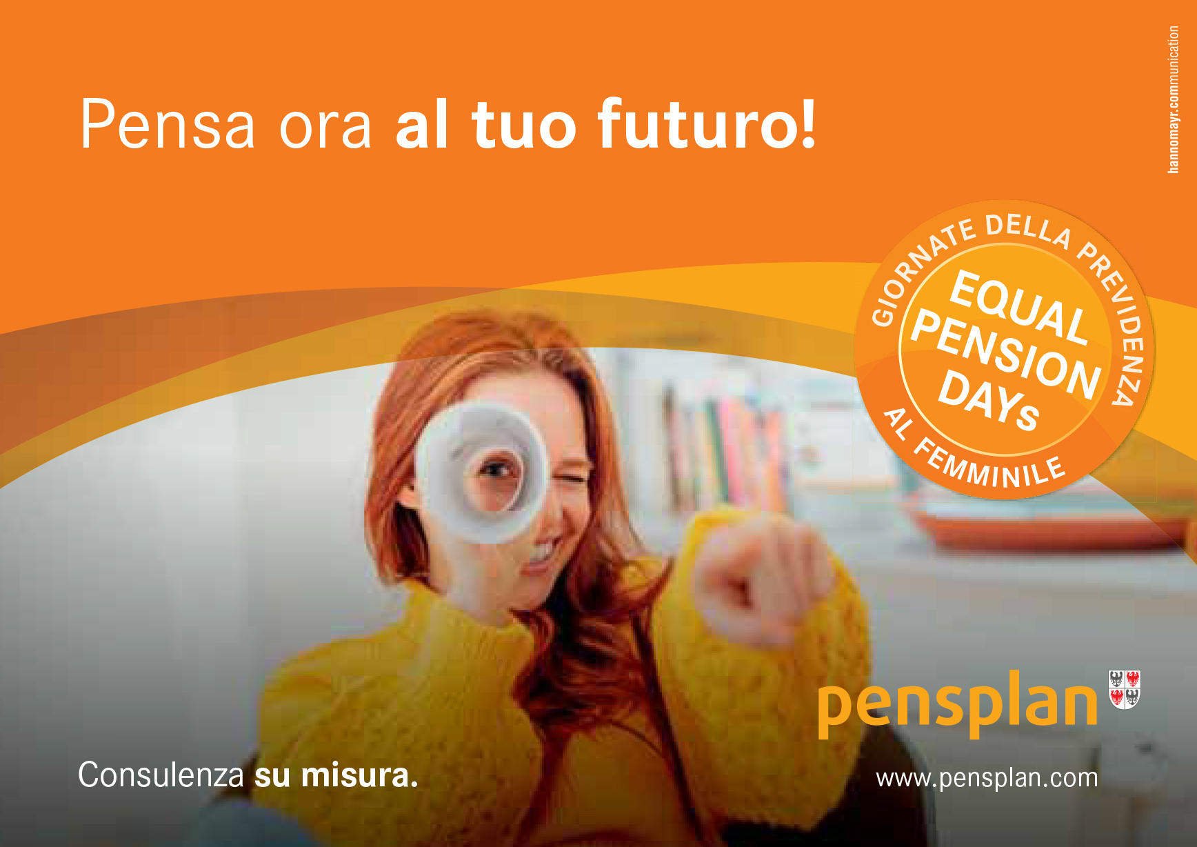 &quot;EQUAL PENSION DAYS&quot; ovvero &quot;Come posso costruirmi una maggiore sicurezza economica per il mio domani?&quot; è una serata dedicata alla previdenza femminile in programma lunedì 21 ottobre 2019 alle ore 18.30 presso la Sala Belli del Palazzo della Provincia, in Piazza Dante 15 a Trento.