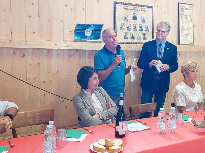 Intervento di Floriano Bonelli presidente Fc Varena