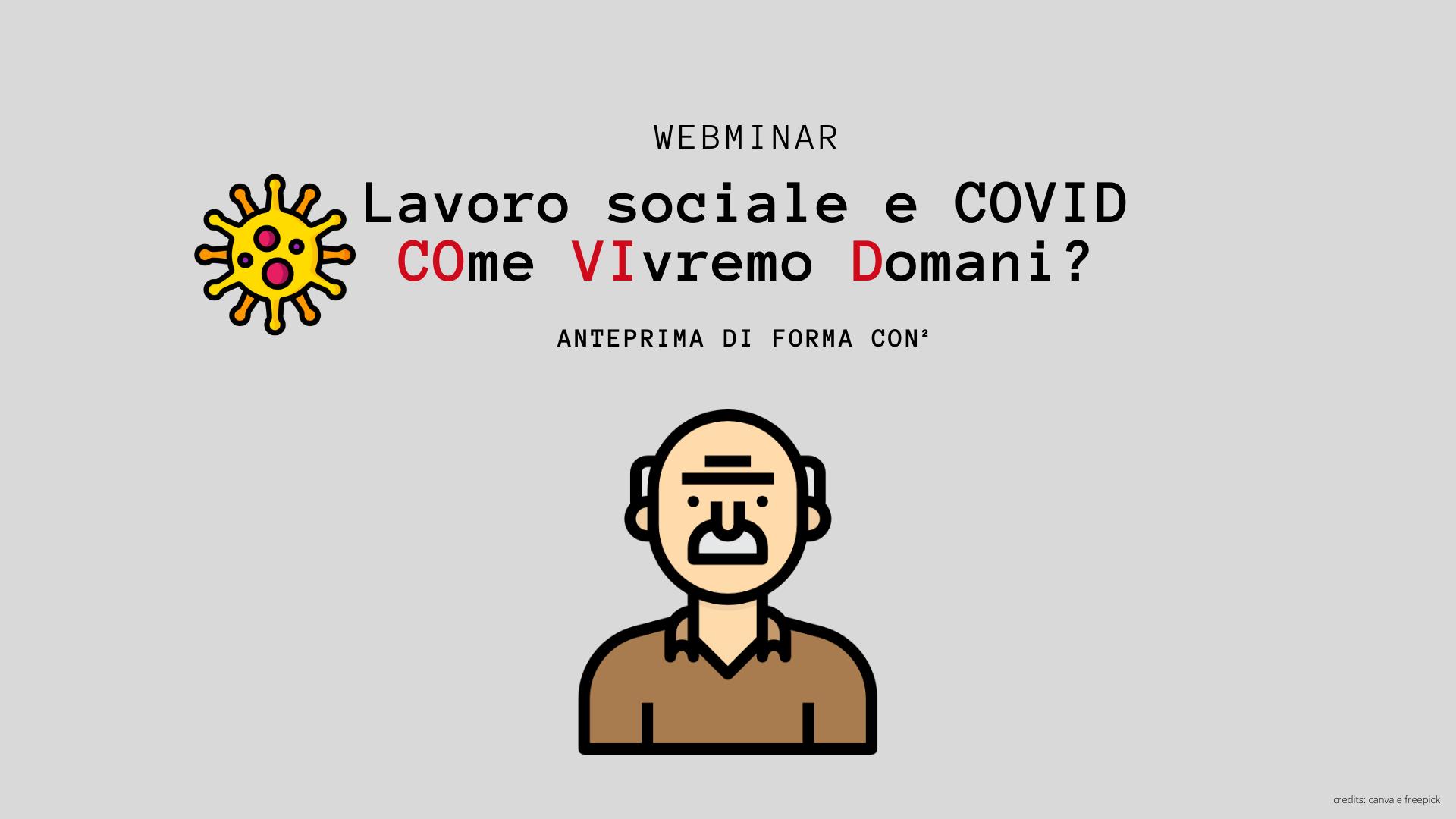 Giovedì 18 giugno alle ore 17 sulla piattaforma Zoom si svolgerà il secondo webinar dal titolo “Le transizioni alla quarta età: il benessere degli anziani come priorità dell’evoluzione dei servizi”, del ciclo di anteprime di FORMA CON² (FORMAzione CONtinua CON gli operatori sociali ed educativi), finalizzate ad offrire uno spazio di rielaborazione dei vissuti per chi ha gestito in questi mesi situazioni complesse e, attraverso il contributo di esperti, rileggere con un atteggiamento critico i paradigmi del lavoro sociale per orientare le scelte dei servizi con uno sguardo innovativo.L’iniziativa è organizzata da Fondazione Franco Demarchi, Con.Solida e CNCA –Trentino Alto Adige, gli incontri sono finalizzati alla sensibilizzazione e al confronto sulle nuove pratiche di lavoro, alla luce dei cambiamenti imposti dall’emergenza sanitaria.