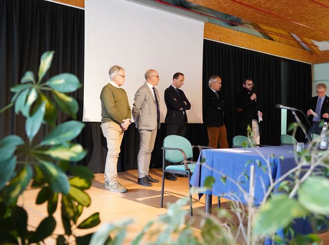 Da sinistra: Adriano Marzari, Maurizio Maffei, Roberto Andreatta, Roberto Simoni e Isacco Corradi