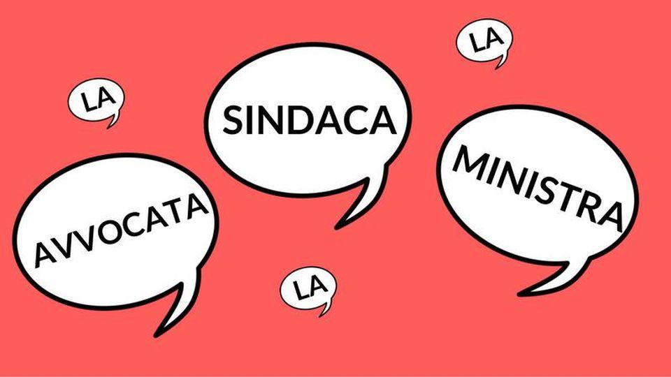 Comunicato della Commissione Pari Opportunità: &quot;Usare la lingua in modo adeguato attraverso la declinazione del maschile e del femminile prevista dalla grammatica italiana è una necessità&quot;.