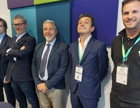 I relatori con il presidente Aldo Montibeller