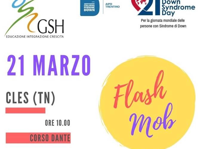 Gsh organizza un Flash mob a Cles Appuntamento giovedì 21 marzo.
