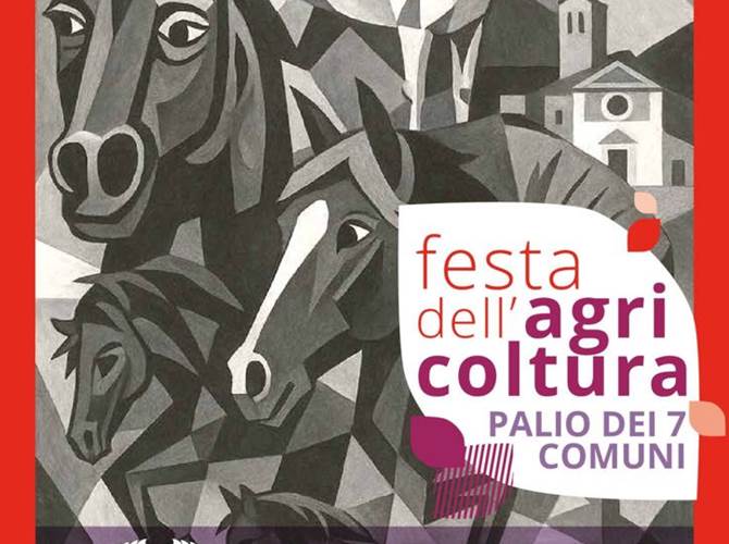 La locandina della Festa dell'Agricoltura/Palio 7 Comuni