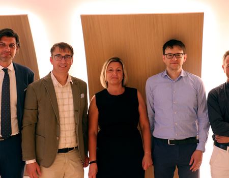 Da sx Luigi Balestra - Paolo Holneider - Sabrina Dalpiaz -  Alessandro Malpaga - Luca Tomasini