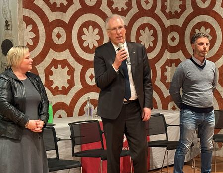 Da sinistra, Ilaria Rinaldi, Silvio Mucchi e Diego Fondriest