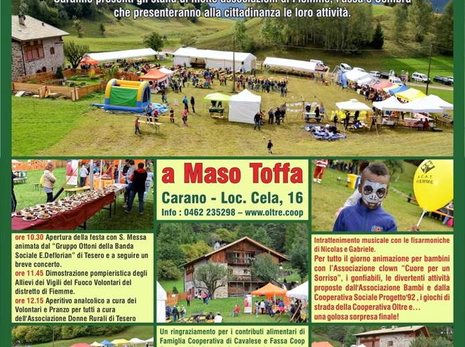 Organizzano l'evento 37 associazioni e cooperative che operano nell’ambito socio-sanitario delle valli di Fiemme e Fassa. Appuntamento a Maso Toffa dalle 10.30.